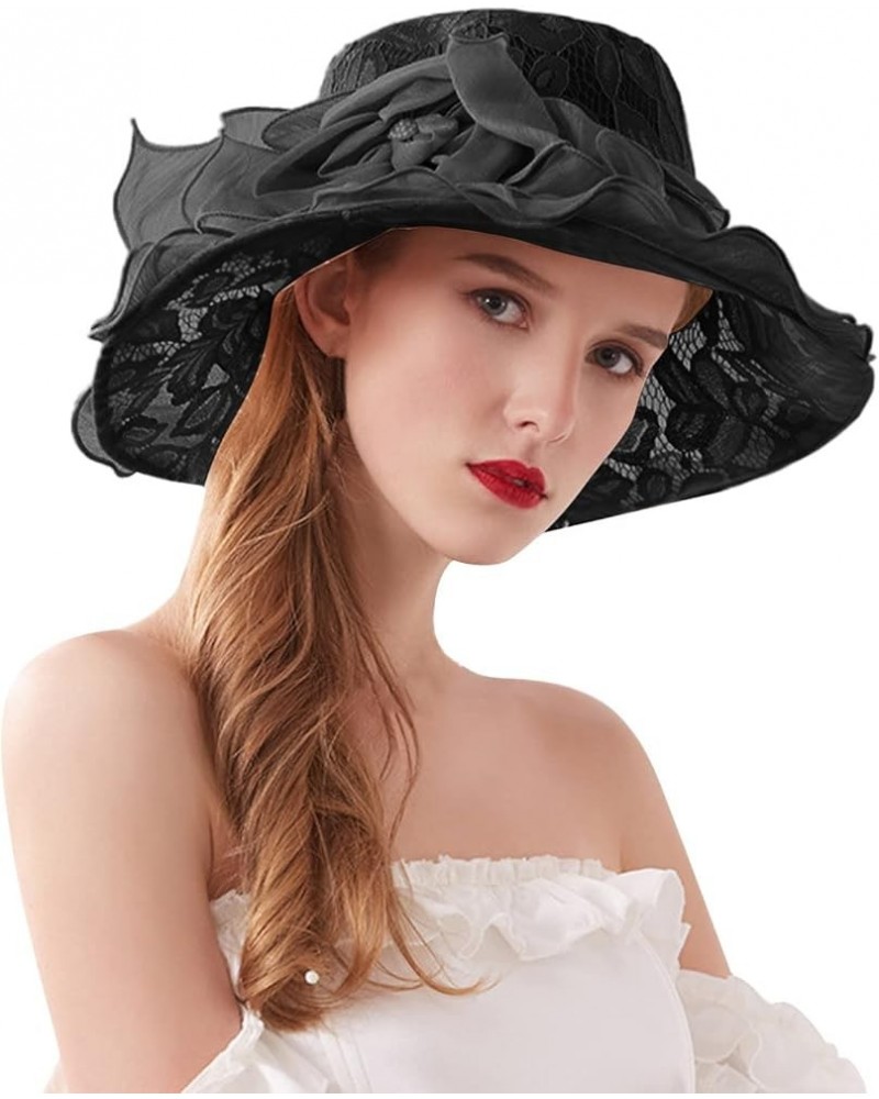 Solid Color Sunhat Shopping Travel Lady BLVD Hat 2-black $12.07 Sun Hats