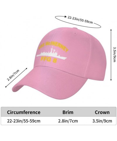 USS McInerney FFG 8 Flag-Baseball Caps-Denim Hats Cowboy Knit hat Fisherman's hat Pink $16.42 Baseball Caps