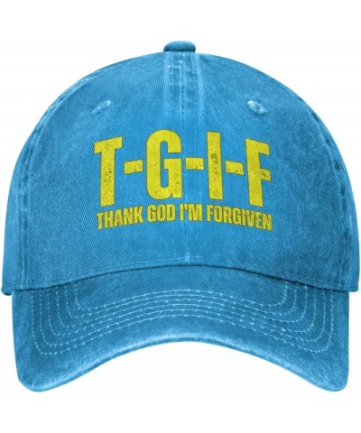 Thank God I'm Forgivens Hat T-G-I-F Christ Jesus Cross 2024 Christian Hat for Men Women Funny Trucker Hat Gifts Baseball Cap ...