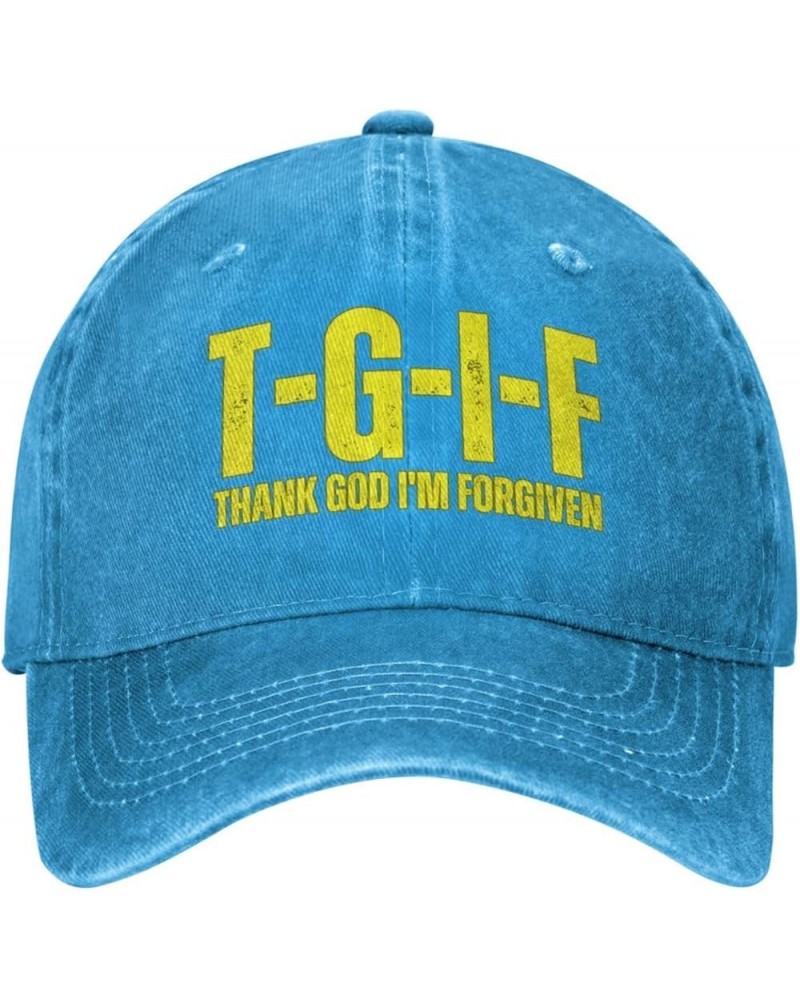 Thank God I'm Forgivens Hat T-G-I-F Christ Jesus Cross 2024 Christian Hat for Men Women Funny Trucker Hat Gifts Baseball Cap ...