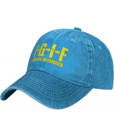 Thank God I'm Forgivens Hat T-G-I-F Christ Jesus Cross 2024 Christian Hat for Men Women Funny Trucker Hat Gifts Baseball Cap ...