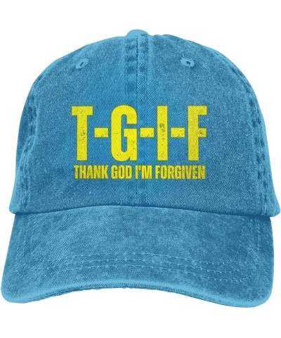 Thank God I'm Forgivens Hat T-G-I-F Christ Jesus Cross 2024 Christian Hat for Men Women Funny Trucker Hat Gifts Baseball Cap ...