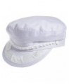 Authentic Greek Fisherman's Cap - Cotton - White - 8 - (25 1/4 Inches - 64 cm) $22.32 Newsboy Caps