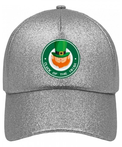 Trucker hat St Patricks Day Cluck of The irishh White Cowboy hat Funny hat Gifts for Grandma Sun Hats Suitable for Silver Col...