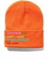 1-12 Packs Wholesale Custom Winter Hats Knit Beanie Cap Outdoor Family Orange $11.75 Skullies & Beanies