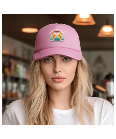 It's A Bad Day Mesh Hat for Men Black Trucker Hats Women Funny Baseball Cap Pink $9.87 Baseball Caps