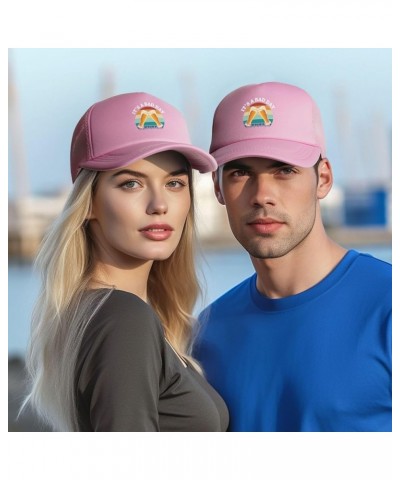 It's A Bad Day Mesh Hat for Men Black Trucker Hats Women Funny Baseball Cap Pink $9.87 Baseball Caps