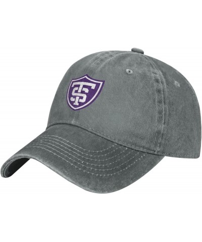 University of St Thomas Cowboy Hats，Unisex Adjustable for Hat Baseball Cap Casquette Gray $14.74 Cowboy Hats