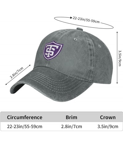 University of St Thomas Cowboy Hats，Unisex Adjustable for Hat Baseball Cap Casquette Gray $14.74 Cowboy Hats