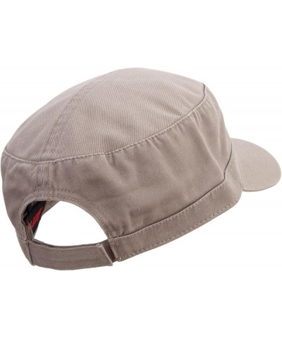 Golden Farm Field Icon Embroidered Garment Washed Adjustable Army Cap Khaki $21.63 Baseball Caps