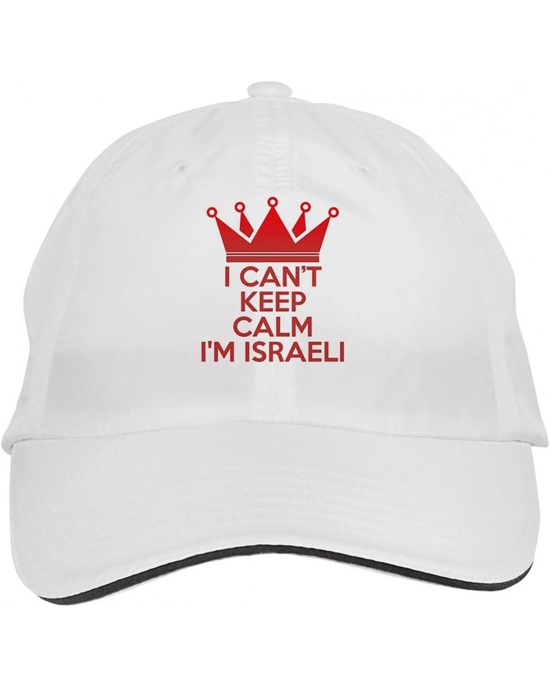 I Cant Keep Calm I'm Israeli Hat Adjustable Cap, DesZ76 White $10.14 Baseball Caps