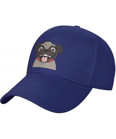 Cute Dog Head Baseball Cap for Men Women Classic Adjustable Golf Dad Hat Blue $13.06 Baseball Caps