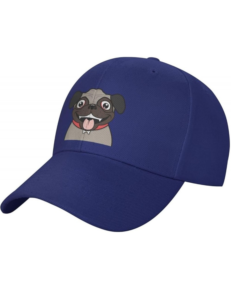 Cute Dog Head Baseball Cap for Men Women Classic Adjustable Golf Dad Hat Blue $13.06 Baseball Caps