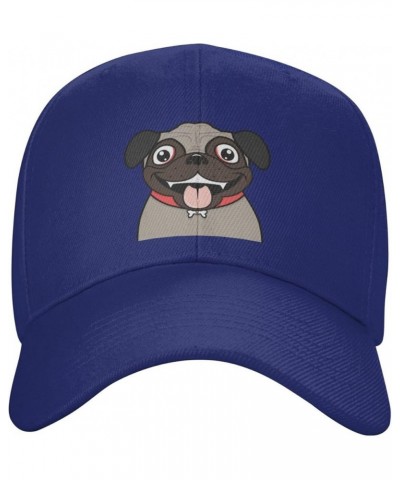 Cute Dog Head Baseball Cap for Men Women Classic Adjustable Golf Dad Hat Blue $13.06 Baseball Caps