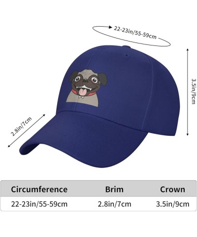 Cute Dog Head Baseball Cap for Men Women Classic Adjustable Golf Dad Hat Blue $13.06 Baseball Caps