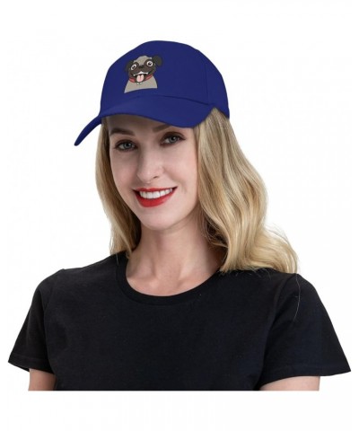 Cute Dog Head Baseball Cap for Men Women Classic Adjustable Golf Dad Hat Blue $13.06 Baseball Caps