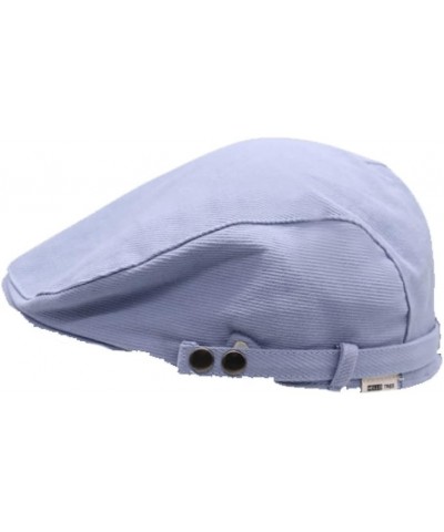 Newsboy Hats for Men Summer All-Match Flat Cap Cotton Adjustable Baggy Solid Color Fishing Driving Hat Yellow $17.11 Newsboy ...