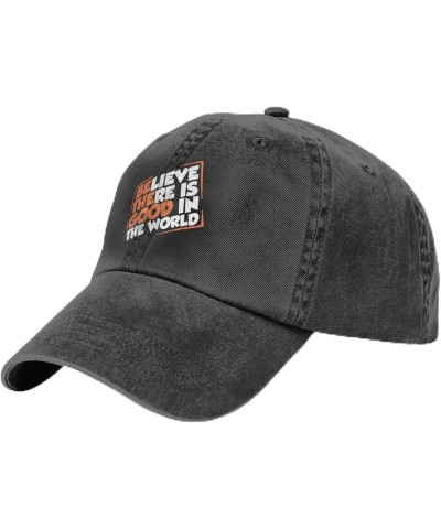 Be The Good in The World Positive Hat Washed Cotton Baseball Cap Black Funnytrucker Hat Adjustable Black $10.21 Baseball Caps