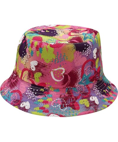 Floral Print Reversible Bucket Hat Women Outdoor Foldable Double-Side-Wear Fisherman Cap Sun Protection Beach Cap Pink $7.57 ...