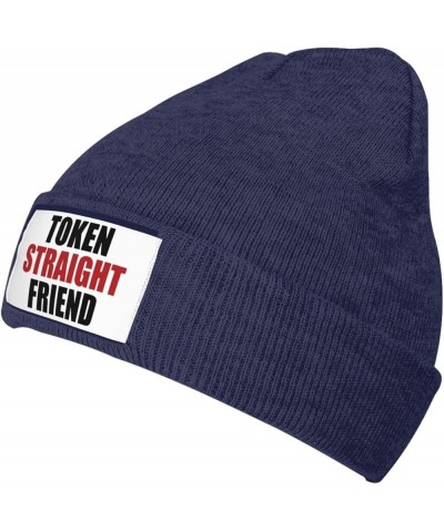 Token Straight Friend Knit Beanie for Men and Women Cuffed Beanie Hat Black Winter Soft Warm Ski Cap Unisex Navy Blue $11.92 ...