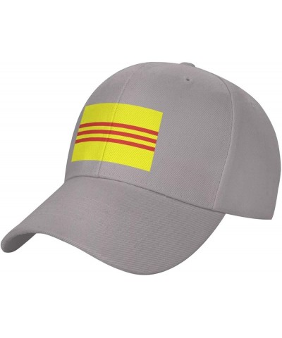 Adjustable Flag of South Vietnam Baseball Cap Women Men Hat Truck Driver Baseball Caps Sun Hats Gray $14.37 Baseball Caps