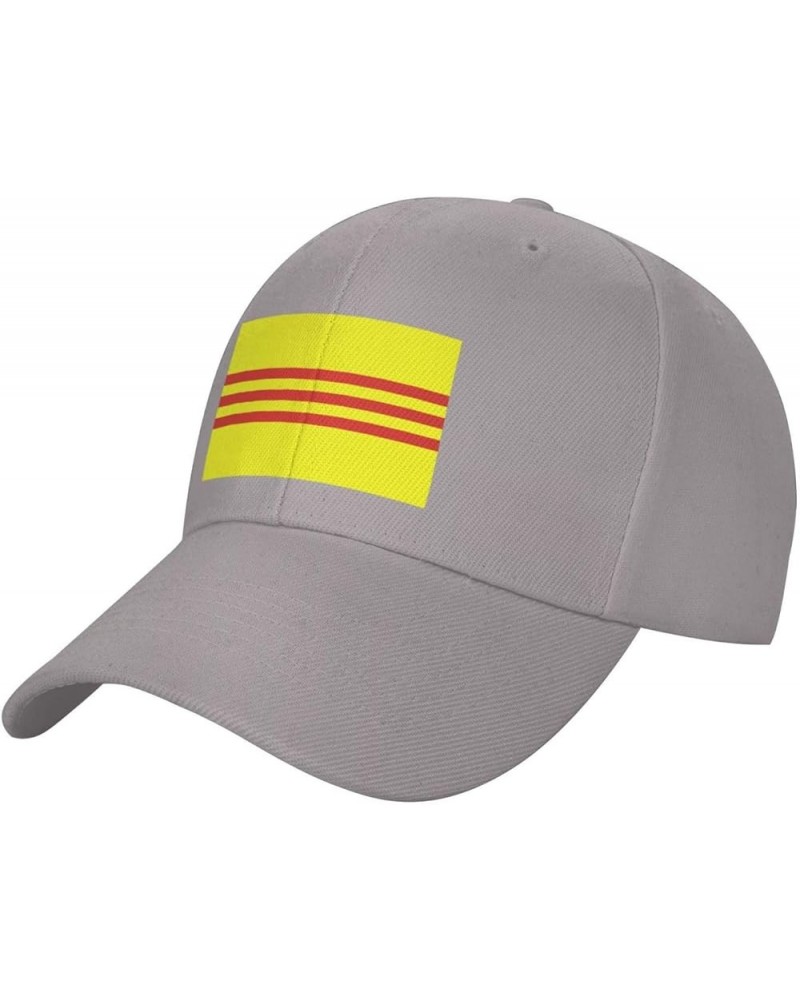 Adjustable Flag of South Vietnam Baseball Cap Women Men Hat Truck Driver Baseball Caps Sun Hats Gray $14.37 Baseball Caps