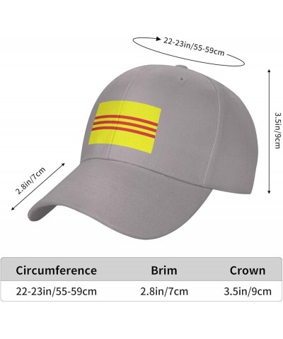 Adjustable Flag of South Vietnam Baseball Cap Women Men Hat Truck Driver Baseball Caps Sun Hats Gray $14.37 Baseball Caps