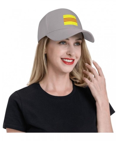 Adjustable Flag of South Vietnam Baseball Cap Women Men Hat Truck Driver Baseball Caps Sun Hats Gray $14.37 Baseball Caps