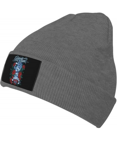 Parkway Drive Beanie Hats for Men Women Warm Knit Hat Skull Cap Knitted Hip Hop Hats Black Deep Heather $10.80 Skullies & Bea...