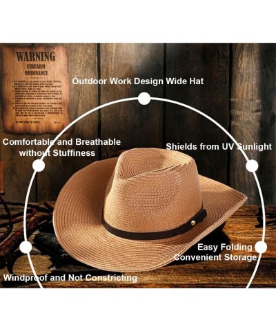 Unisex Summer Straw Panama Fedora Hat Foldable Sunscreen Sun Hat for Travel Beach Black $15.33 Fedoras