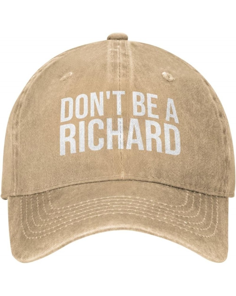 Don't Be A Richard Classic Washable Cowboy Baseball Adjustable Unisex Natural $11.92 Cowboy Hats