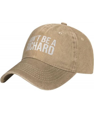 Don't Be A Richard Classic Washable Cowboy Baseball Adjustable Unisex Natural $11.92 Cowboy Hats