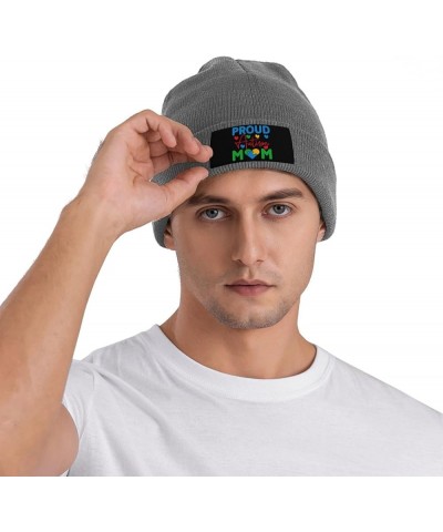 Prouds Autism Beanies Hats for Guys, Beanie for Men Women, Knit Hat for Men, Winter Hats for Men Black Deep Heather $11.54 Sk...