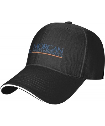 Morgan State University Logo Unisex Classic Hat Adjustable Fashion Casquette for Men Women Black $13.68 Baseball Caps