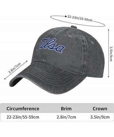 University of Tulsa Cowboy Hats，Unisex Adjustable for Hat Baseball Cap Casquette Deep Heather $13.74 Cowboy Hats