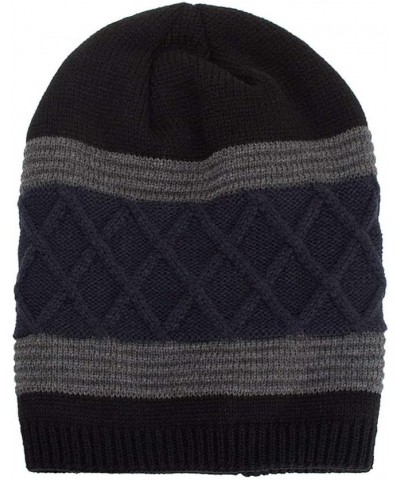 Beanie Hats for Men Women Warm Winter Knit Cuffed Beanie Unisex Gifts Cap for Men Women 2-black $7.46 Skullies & Beanies