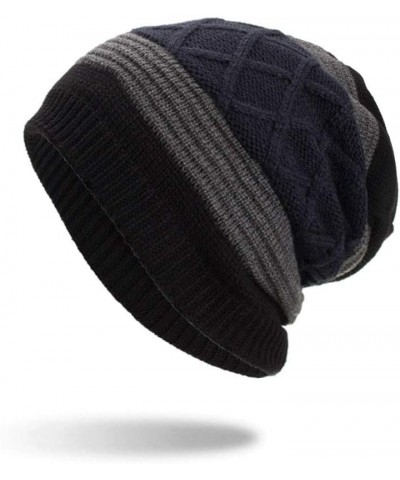 Beanie Hats for Men Women Warm Winter Knit Cuffed Beanie Unisex Gifts Cap for Men Women 2-black $7.46 Skullies & Beanies