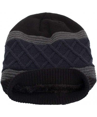 Beanie Hats for Men Women Warm Winter Knit Cuffed Beanie Unisex Gifts Cap for Men Women 2-black $7.46 Skullies & Beanies