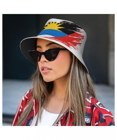 Antigua and Barbuda Bucket Hat Fisherman Hat Flag Sun Hats Antigua and Barbuda Flag Caps Antigua and Barbuda Flag 02 $9.02 Bu...