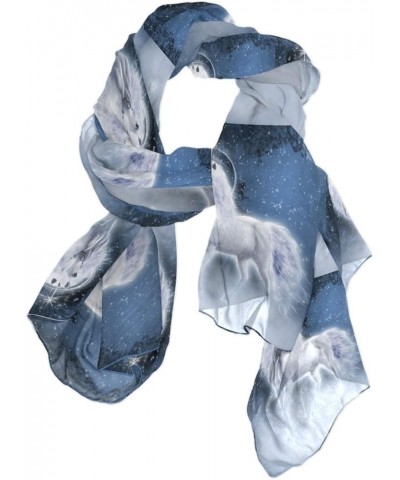 Women Long Silk Scarf, Satin Shawl Chiffon Large Stole Headscarf Sunscreen Wrap Multi 6 $14.29 Scarves