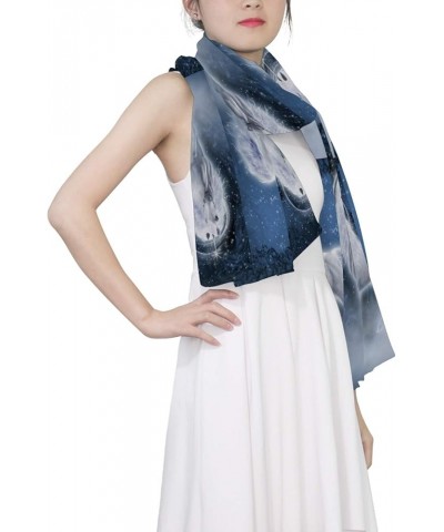 Women Long Silk Scarf, Satin Shawl Chiffon Large Stole Headscarf Sunscreen Wrap Multi 6 $14.29 Scarves