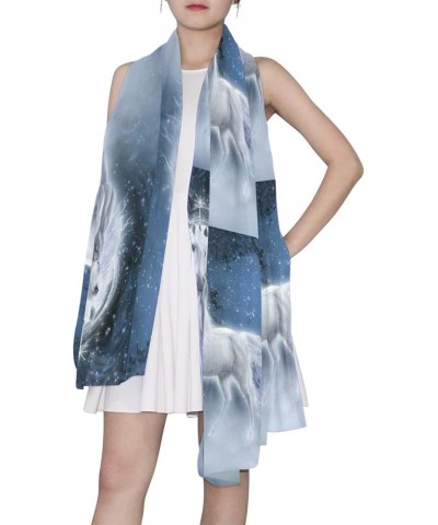 Women Long Silk Scarf, Satin Shawl Chiffon Large Stole Headscarf Sunscreen Wrap Multi 6 $14.29 Scarves