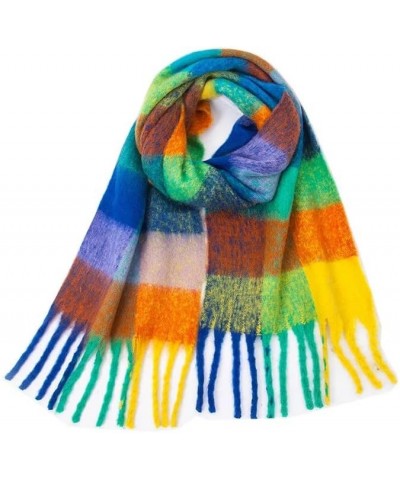 Women Plaid Scarf Winter Warm Shawl And Wraps Bandana Long Thick Blanket 11 $24.22 Scarves