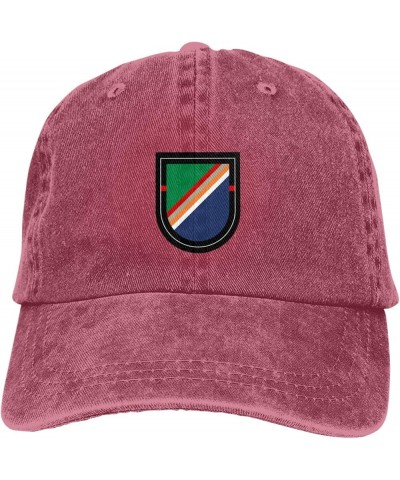 1 Bn 75 Ranger Regiment Beret Flash.SVG Baseball Cap for Men Women Hats Adjustable Vintage Cowboy Hat Sun Hat Red $9.76 Berets