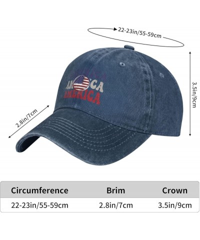 America Retro Baseball Cap Women Men Baseball Cap Truck Dad Hats Navy Blue $9.57 Baseball Caps