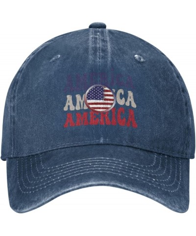 America Retro Baseball Cap Women Men Baseball Cap Truck Dad Hats Navy Blue $9.57 Baseball Caps