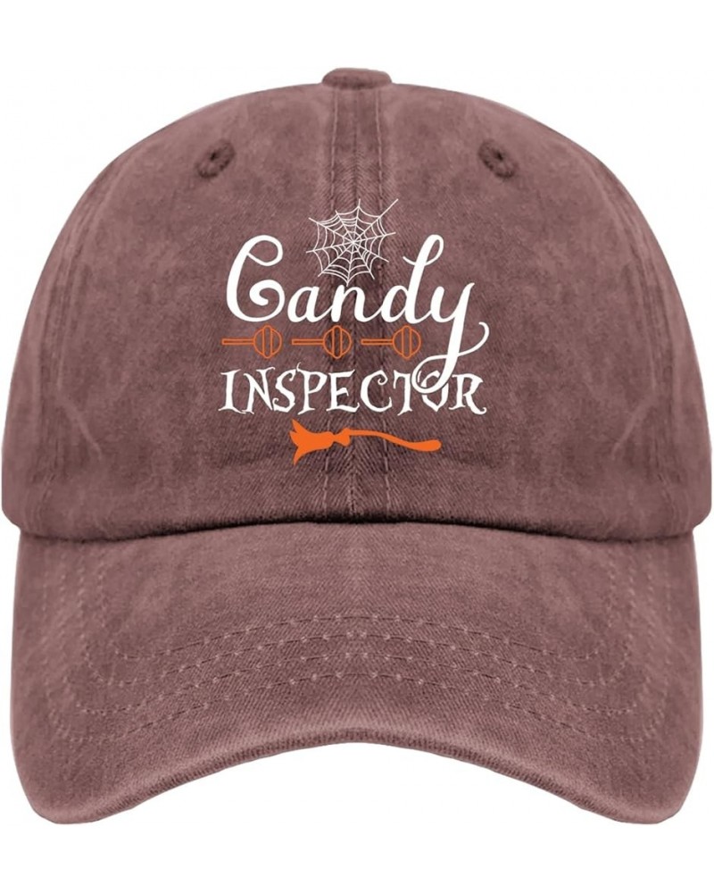 Candy Inspectors Trucker hat mesh hat Mens Sun hat Gifts for Boyfriends Golf Cap Wine Red $11.20 Cowboy Hats