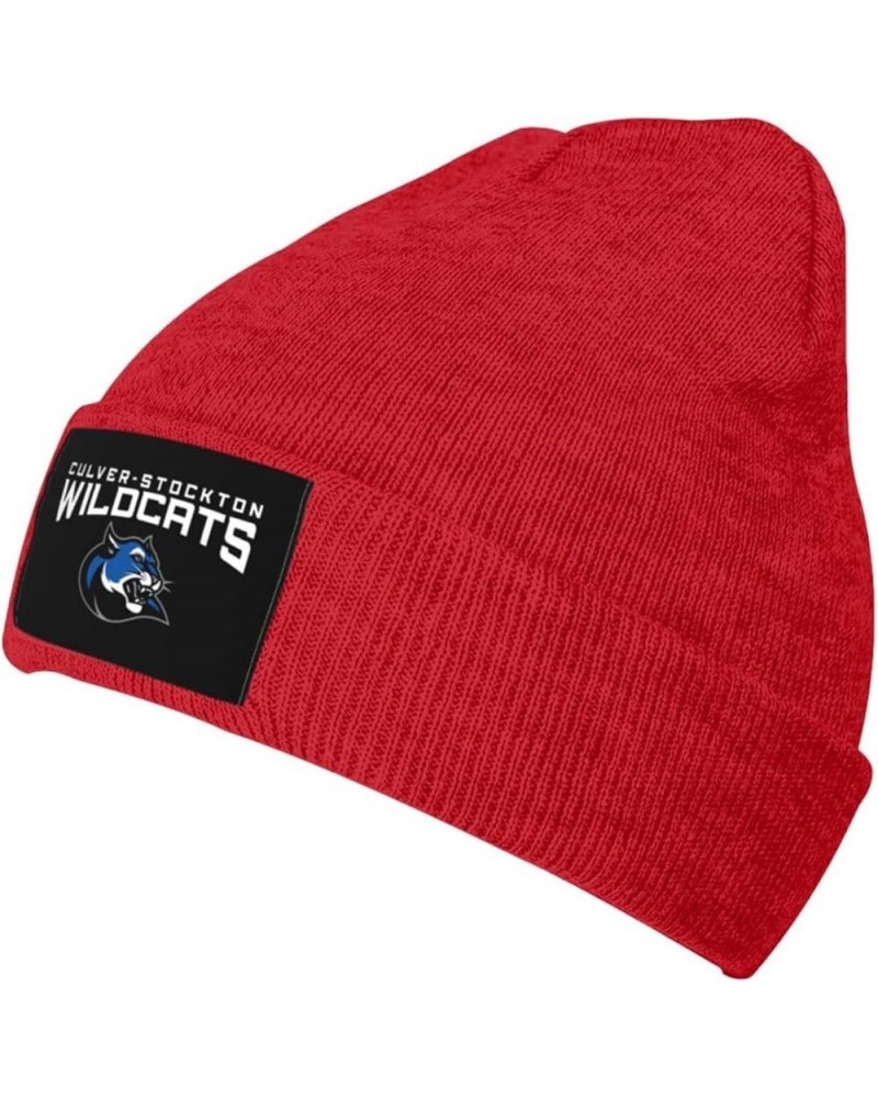 Culver Stockton College Logo Stretch Knit Hat for Men Women Winter Warm Cap Red $7.63 Skullies & Beanies