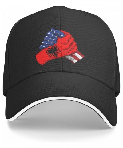 America and Albania Flag Friendship Baseball Cap Dad Trucker Flat Classic Adjustable Hats Men Women Hat Classical Sunhat Spor...