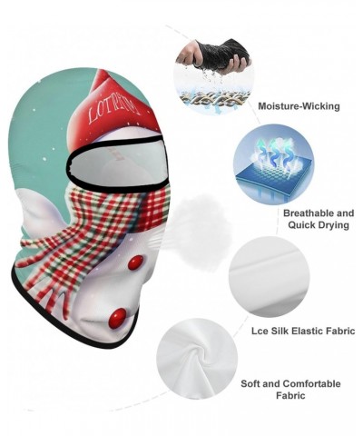 Balaclava Mask for Men Ski Mask for Women Merry Christmas Snowman Full Face Mask Face Cover for Cycling $13.66 Balaclavas